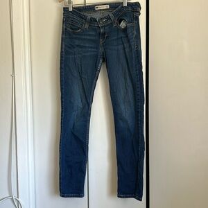 Levis low rise skinny jeans